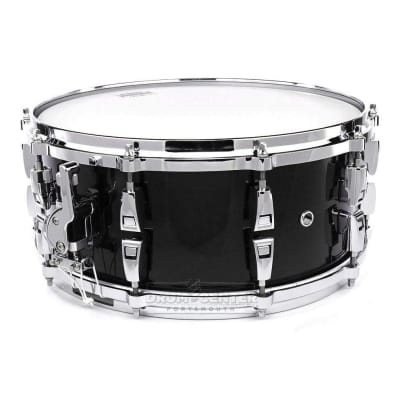 Yamaha Absolute Hybrid Maple Snare Drum 14x6 Solid Black image 3