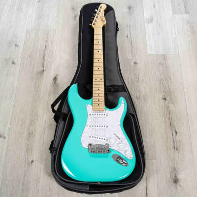 Mint G&L USA Legacy Guitar, Quartersawn Maple Fretboard Modern Classic Neck Turquoise image 10