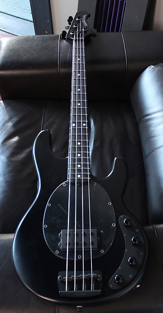 Ernie Ball Music Man Stingray 4 Neck Through Stealth Black Ebony Fingerboard