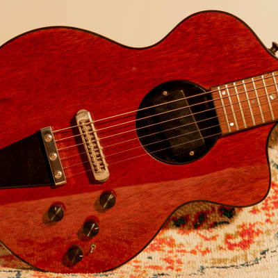 Rick Turner Rick Turner Model 1-C-LB Owned and Used by Lindsey Buckingham with Art Work Burgundy image 1