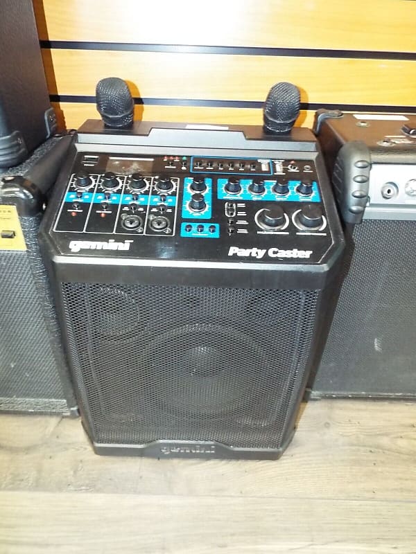 Gemini Party Caster All in One Portable Karaoke System Reverb
