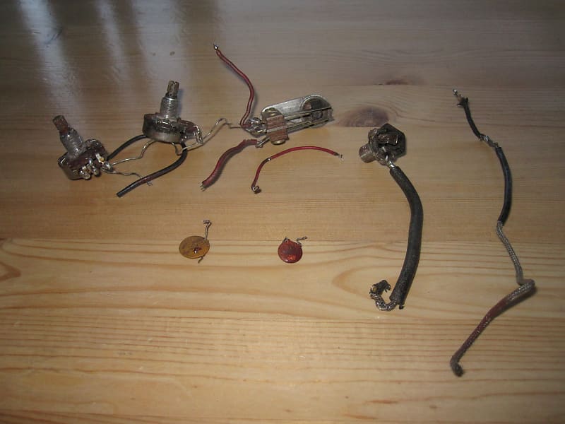 vintage 1966 Gibson SG CTS pots 3 way switch jack 500k 1967 Reverb