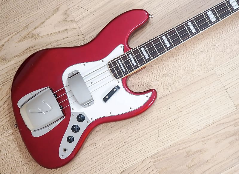 2004 Fender '75 Jazz Bass Vintage Reissue Candy Apple Red
