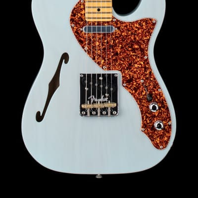 Fender Limited Edition American Professional II Telecaster Thinline - Transparent Daphne Blue #15251 image 1