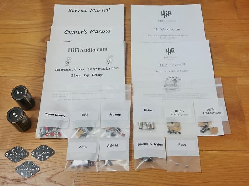 Heathkit  AR13A restoration kit filter capacitor repair rebuild fix  			