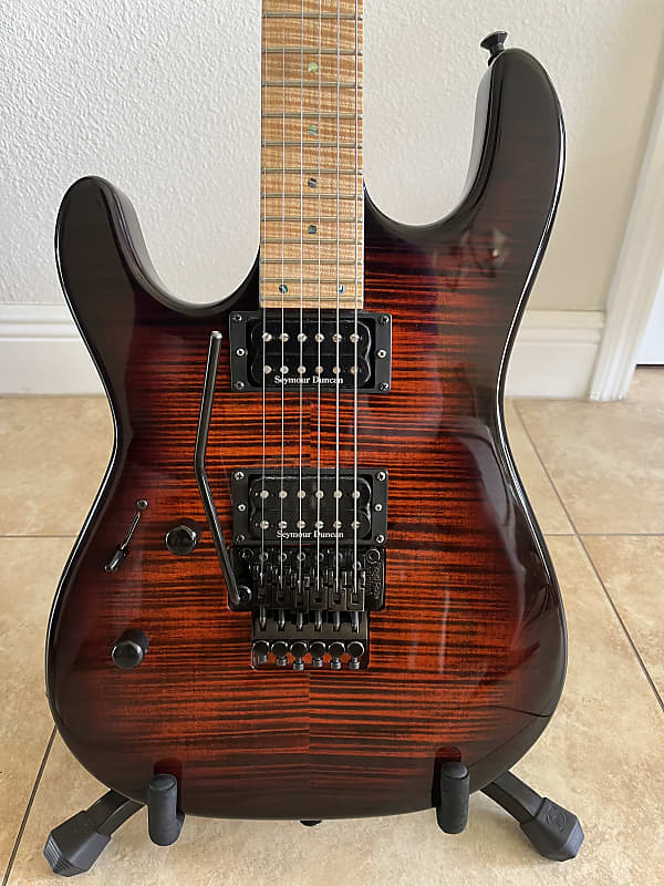 LEFTY Carvin ST300 Flamed Top Left Handed Electric Guitar w/ TKL Soft Case + Duncan Pickups image 1