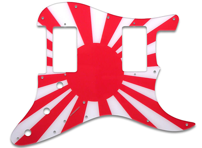 Pickguard For Fender Strat Pickguard, H/H JAPANESE FLAG Reverb
