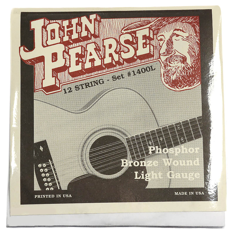 John Pearse Acoustic Strings 12-String Phosphor Bronze Light 10-47 image 1