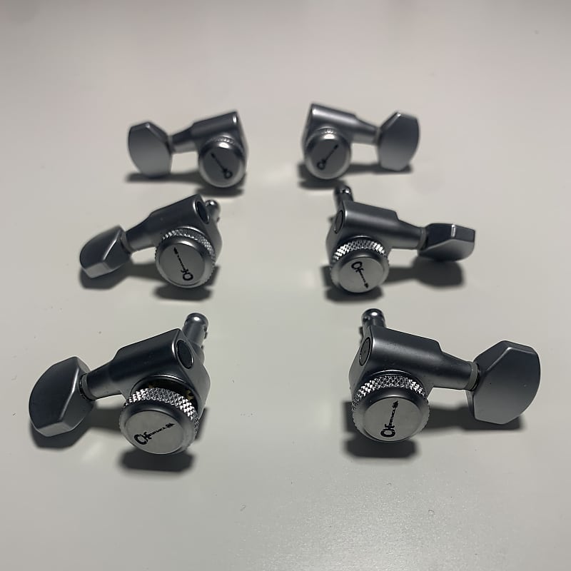 Charvel 3x3 Locking Tuners Satin Brushed Metal Set Reverb