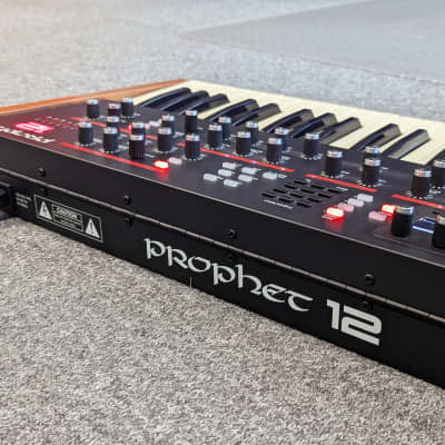 Dave Smith Instruments Prophet 12 61-Key 12-Voice Polyphonic Synthesizer 2013 - 2018 - Black with Wood Sides