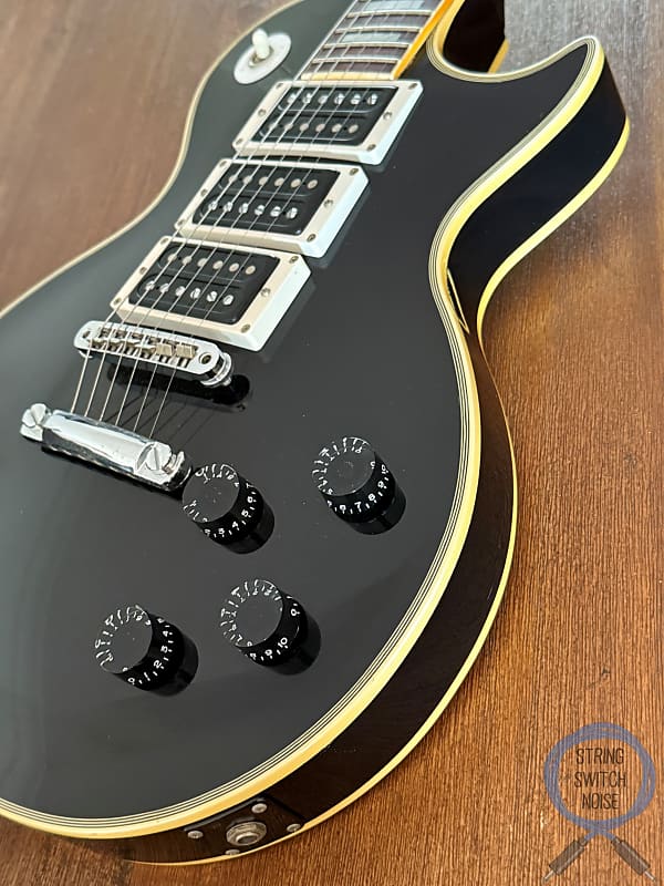 Greco, Les Paul Custom, Black,1978 vintage, OHSC , “Frampton