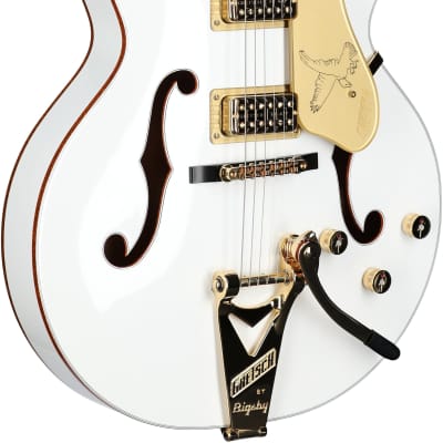 Gretsch G6136TG Players Edition Falcon Electric Guitar (with Case), Falcon White image 4