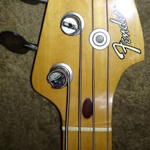 1987 Fender 57 Reissue Precision Bass p electric guitar made in japan ohsc image 2