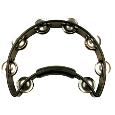 Rhythm Tech Headless Half-Moon Tambourine, Black RT1010 image 1