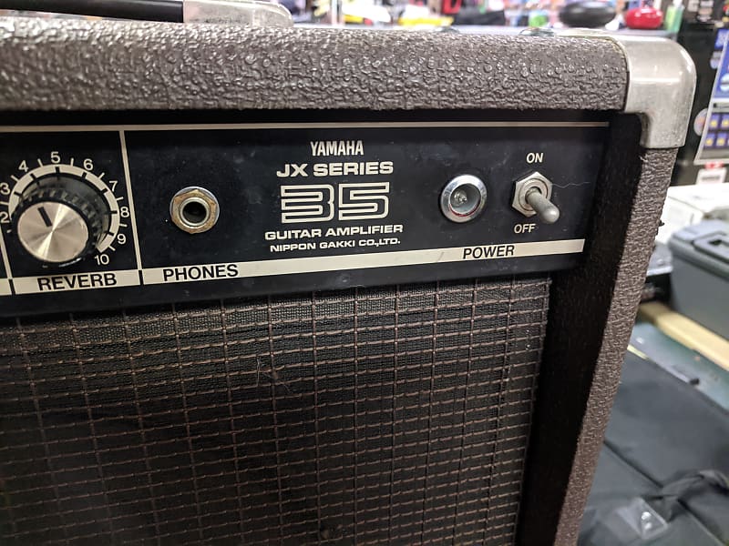 1970s/80s Yamaha JX-35 Solid State Brown Guitar Combo Amp, Fan