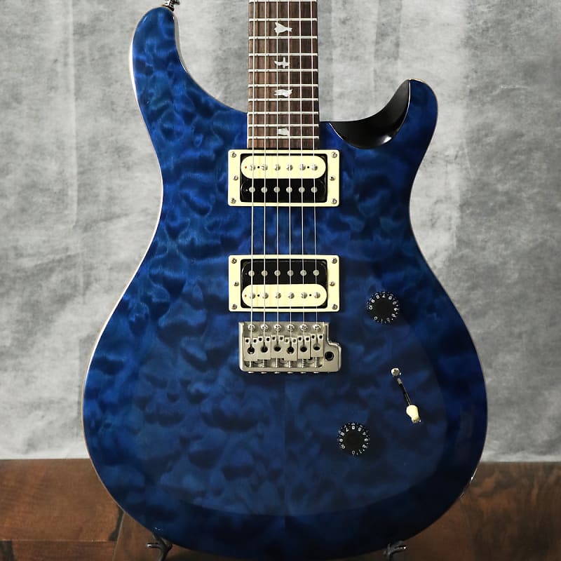 Paul Reed Smith SE Custom 24 Quilt Top Old Logo Blue Matteo (S/N:O19956)  [01/15]