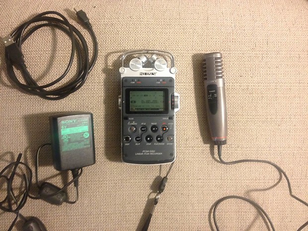 Sony PCM D50 + accessories (including ECM MS907 stereo microphone)