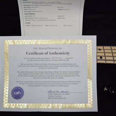 G&L Kiloton 5, Blackburst over Premier Flame Maple Top w/ Maple Board image 9