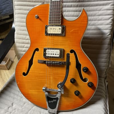 Xaviere XV-950 Hollow-body Electric Guitar with Bigsby image 9