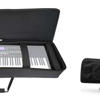 Rockville 88 Key Slim Padded Rigid Keyboard Gig Bag Case For AKAI MPK88