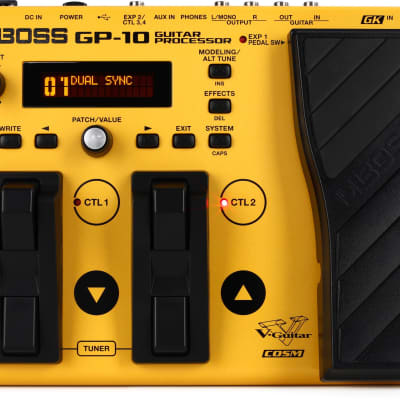 Boss GP-10 Guitar Processor with GK-3 Pickup (5-pack) Bundle