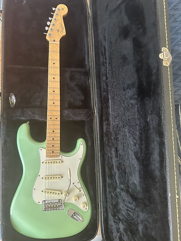 Fender American Professional Stratocaster with Maple Fretboard 2017 Surf Green image 1