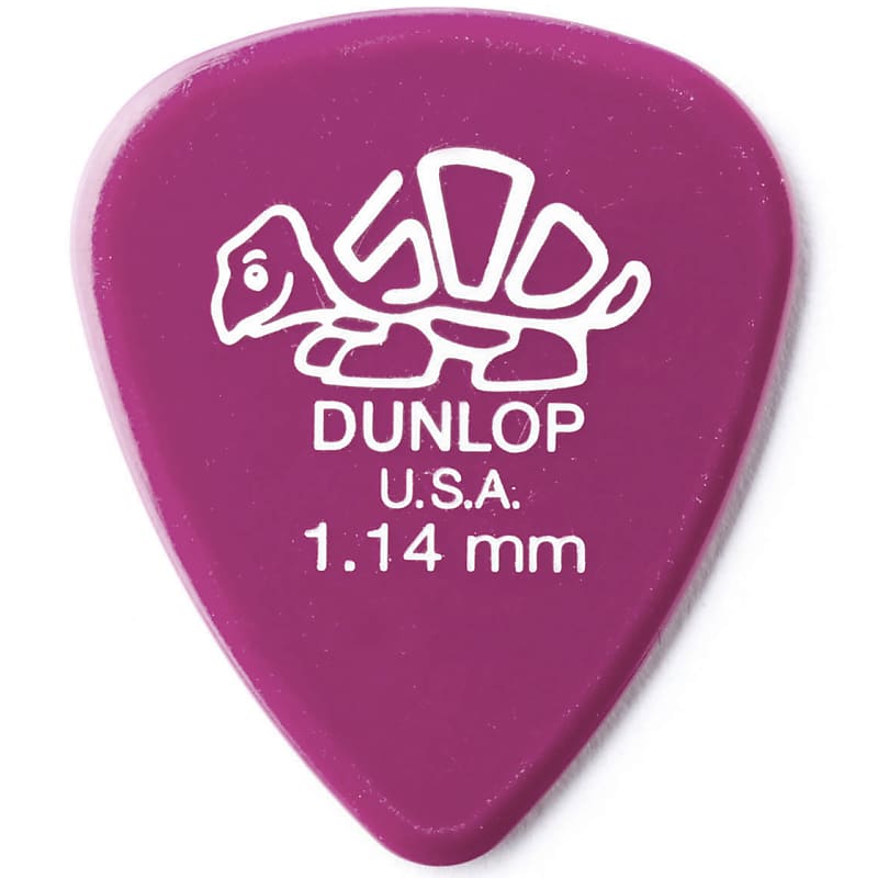 Dunlop 41R1.14 Pink Delrin Standard 1.14mm Guitar Picks, 72 Pack image 1
