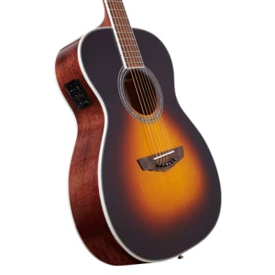 D'Angelico DAEOMXTVSBGP Excel Tammany XT Acoustic Electric Guitar, Vintage Burst image 2