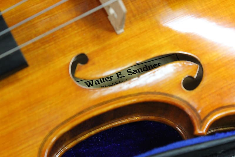 2018 Walter E. Sandner Streichinstrumente Model 1/55 Violin with case and  bow