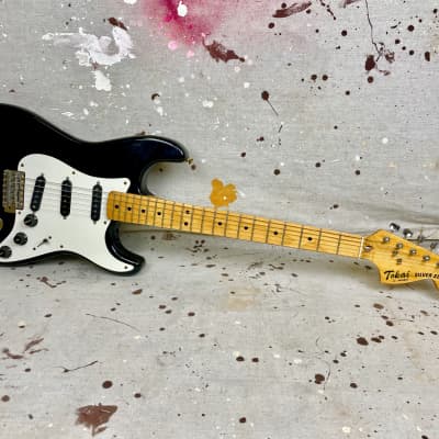1980's Tokai Silver Star TSS-38 Stratocaster Guitar Black