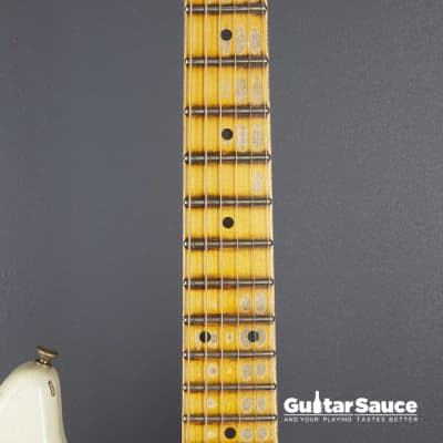 Fender Custom Shop 56 Stratocaster Heavy Relic Aged India Ivory Over 2 Tone Sunburst 2022 Used (cod.1378UG) image 8