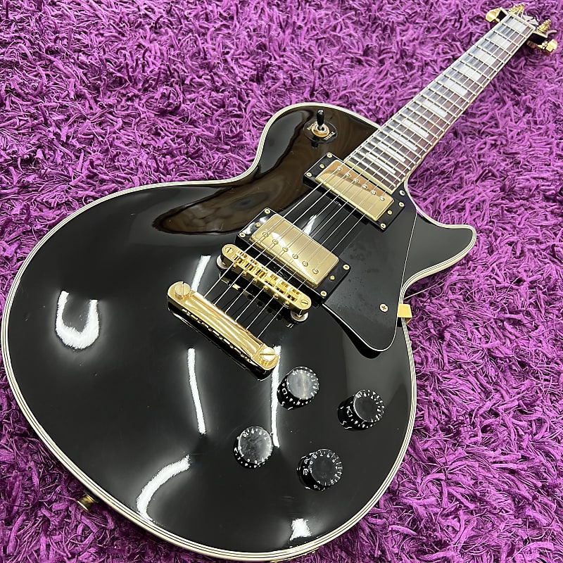 PhotoGenic LP-300 Les Paul Custom Style Electric Guitar Black Beauty