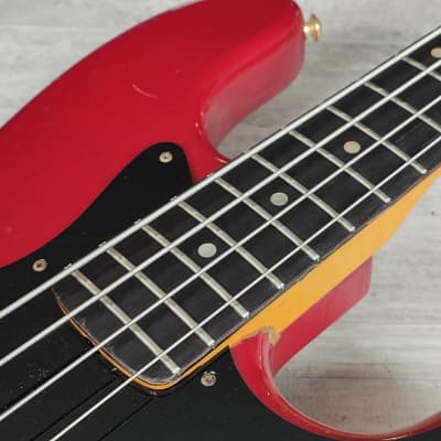1980's Moon Japan Custom Order Jazz Bass (Transparent Red) image 5