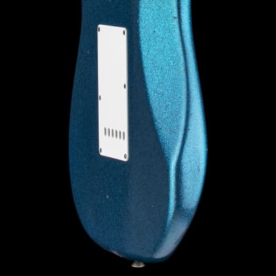 Fender Custom Shop Limited Edition '65 Stratocaster Journeyman Relic - Aged Blue Sparkle #62049 image 8