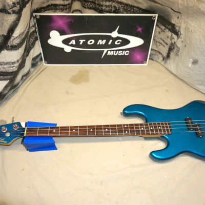 Kramer Focus 7000 Lefty Left-Handed 4-string Bass Guitar 1980s Blue - AS IS! image 1