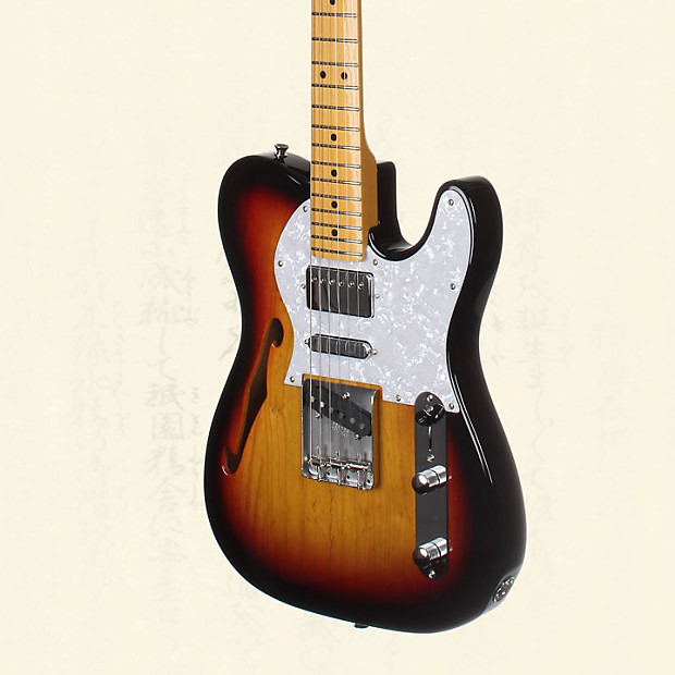 Fender Japan Limited Telecaster Thinline Ssh Electric Guitar - Three Tone  Sunburst Tn-Spl 3Ts