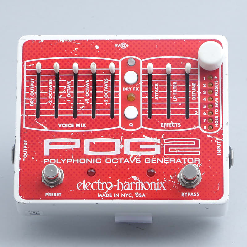 Electro-Harmonix POG2 Polyphonic Octave Generator Guitar Effects 