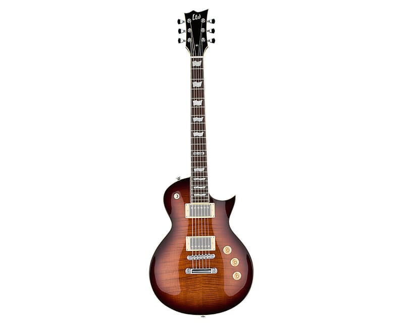 ESP LTD EC-256FM Electric Guitar - Dark Brown Sunburst image 1