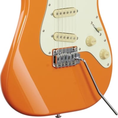 Schecter Nick Johnston Signature Traditional SSS Electric Guitar, Atomic Orange image 2