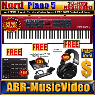 Nord Electro 6D 73-Keyboard & Audio Technica Wireless System/ 2 Year Manufacture Warranty! image 15