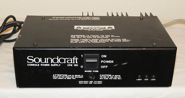 Soundcraft CPS150 パワーサプライ(ラックマウントパネル付き) Soundcraft CPS150 パワーサプライ(ラックマウントパネル付き