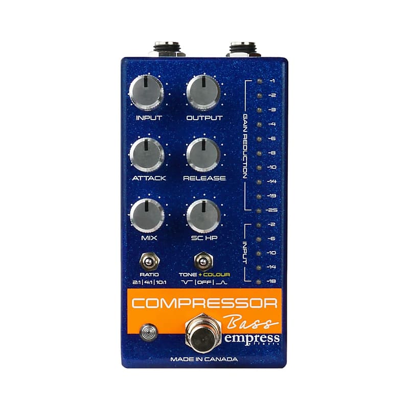 Empress Effects Bass Compressor - Blue Effects Pedal