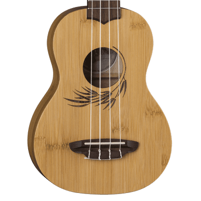 Luna Guitars Bamboo Soprano Ukulele w/ Gigbag, UKE BAMBOO S image 2
