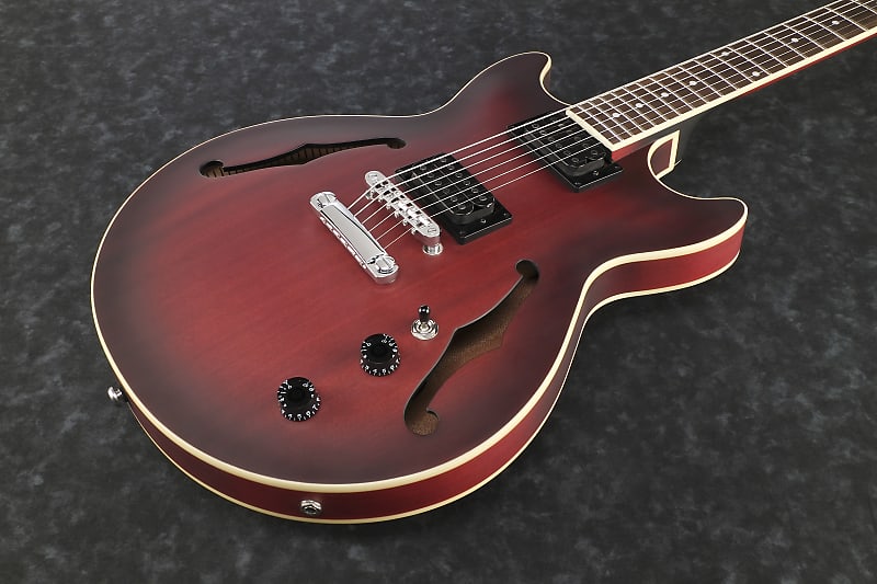 Ibanez AM53-SRF Artcore Hollowbody Guitar 6 String Sunset Red Flat, Limited Edition! image 1
