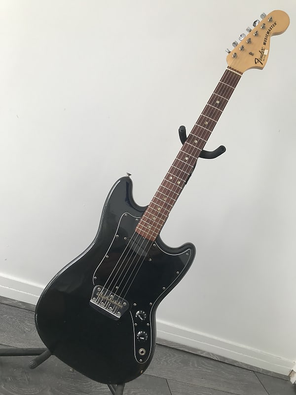 1978 Fender Musicmaster Black with original case | Reverb