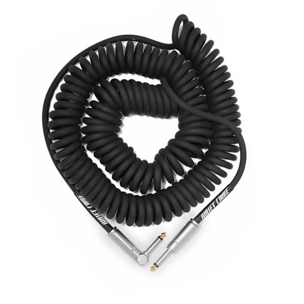 BULLET CABLE 30′ BLACK COIL CABLE image 1