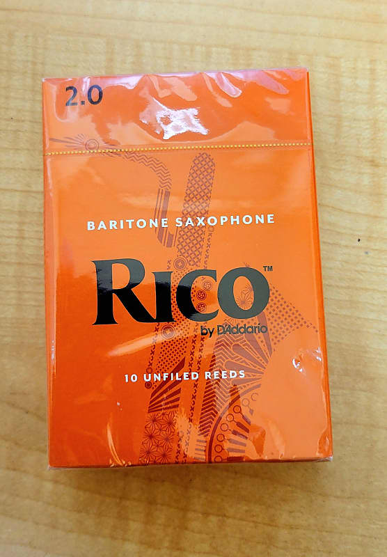 D'Addario RLA1020 - Rico Baritone Saxophone Reeds - 2.0 (10-pack) image 1