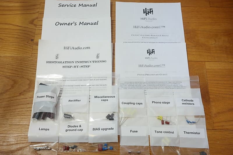 Fisher 800C restoration kit filter capacitor repair rebuild fix  			