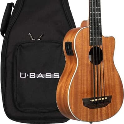 Kala UBASS-SCOUT-FS Scout Fretted Acoustic-Electric U-BASS, Natural w/ Gig Bag image 1