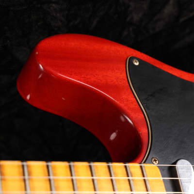 Fender Custom Shop Michigan Mahogany 1968 Telecaster Thinline Journeyman Relic Faded Aged Crimson Transparent 2023 image 10